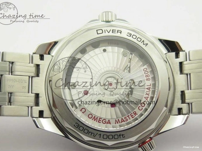 0424 ZeroBulk 2018 Seamaster Diver 300M OMF Best Edition Blue Ceramic Blue Dial on SS Bracelet A8800 (Black Balance Wheel) 7957